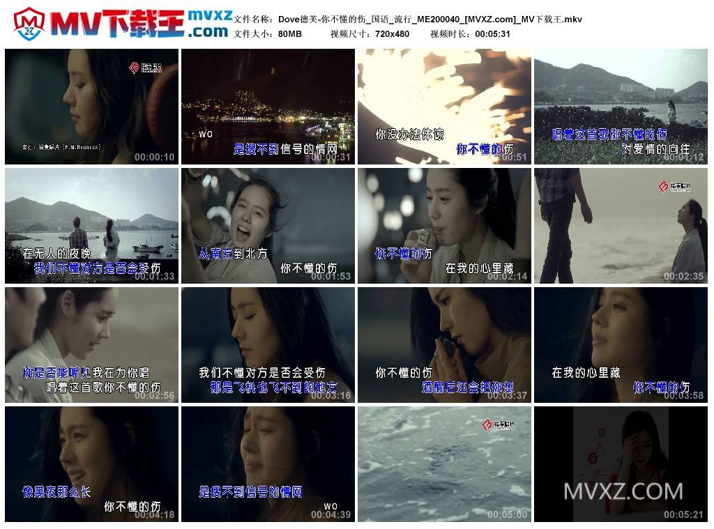Dove德芙-你不懂的伤_国语_流行_ME200040